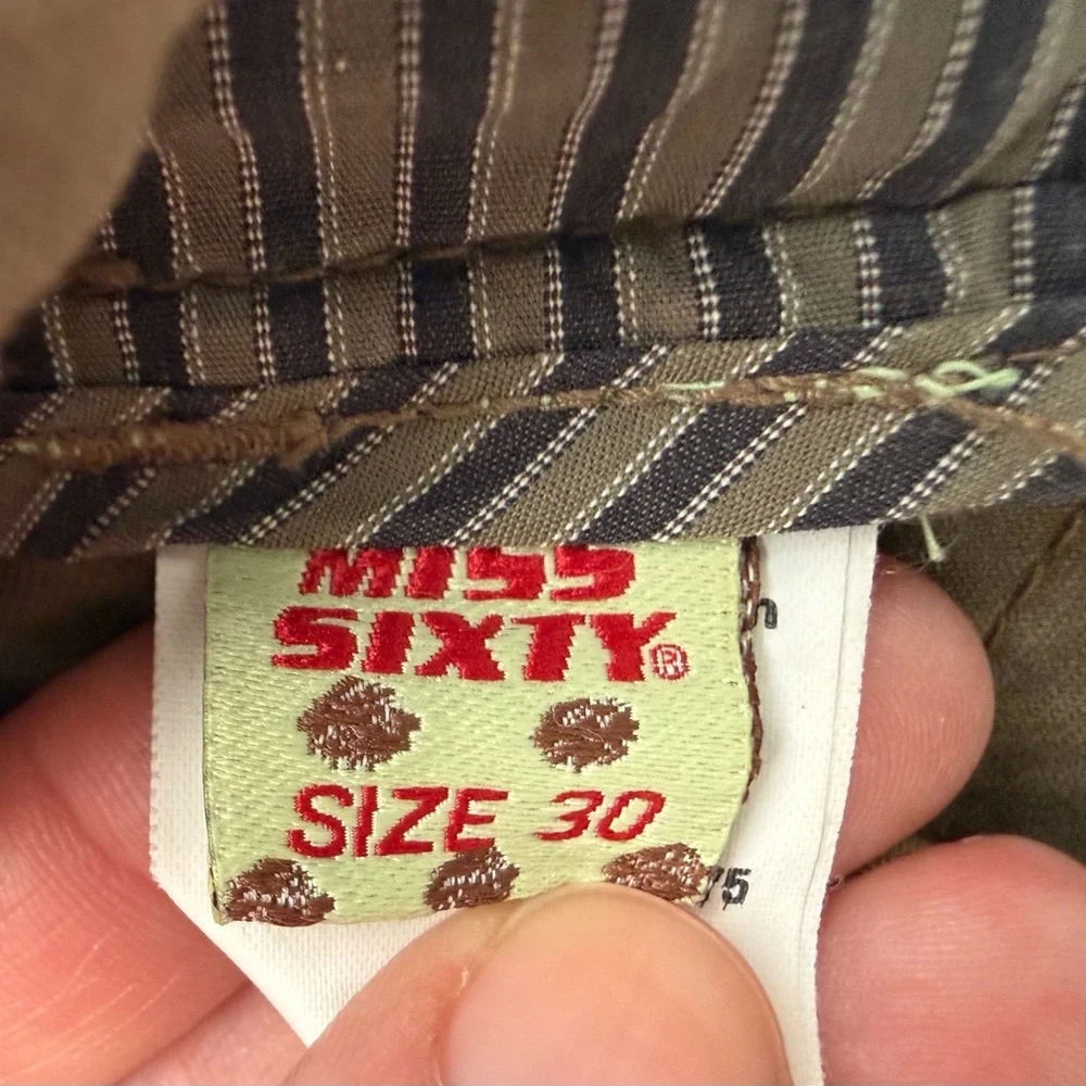 Miss Sixty Brown Cotton Halter Overall Jumpsuit Women's size 30 - Picture 14 of 14